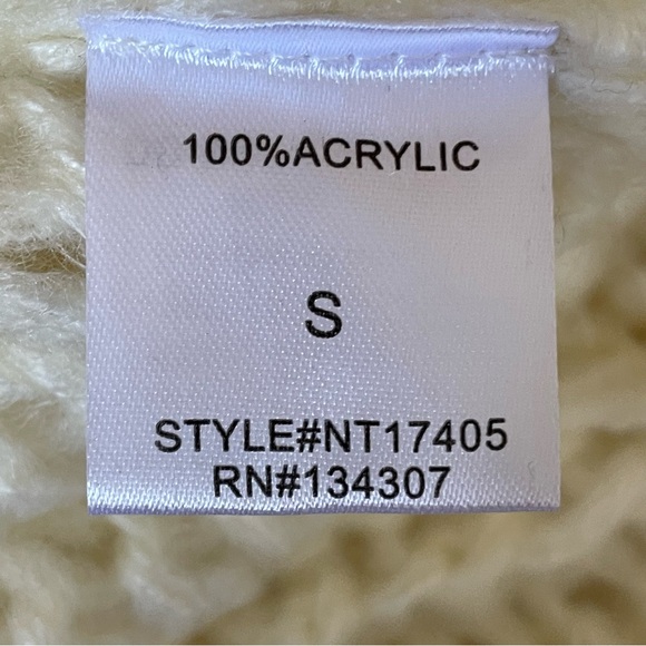 Lumiere Open Knit Boxy Sweater Size Small Oversized NWT - Picture 7 of 10